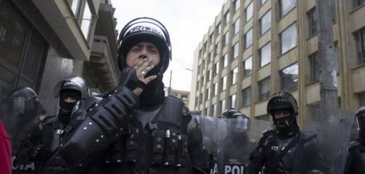 Kolumbijská policie začala s rozsáhlými operacemi v Bogotě.