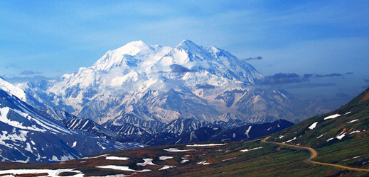 Nejvyšší hora Severní Ameriky Denali.