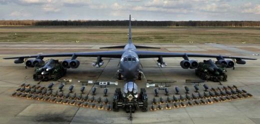 Bombardér B-52 Stratofortresses.