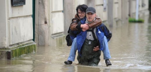 Záplavy v bavorském Pasově.