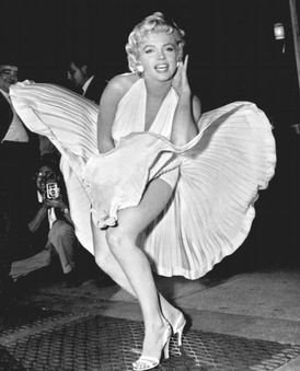Sexsymbol Marilyn Monroe.