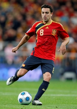 Španělský fotbalista Xavi Hernandéz.