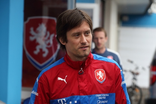 Kapitán české fotbalové reprezentace Tomáš Rosický.