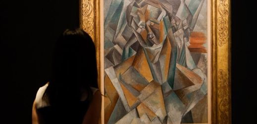 Picassův obraz Sedící žena. 