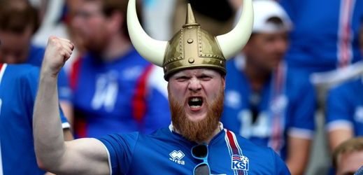 Islandský viking svou vizáží připomínal islandské reprezentanty.