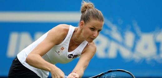 Tenistka Karolína Plíšková na turnaji v Eastbourne