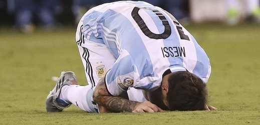 Zklamaný Lionel Messi. 