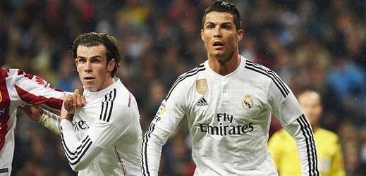 Gareth Bale (vlevo) a Cristiano Ronaldo. 