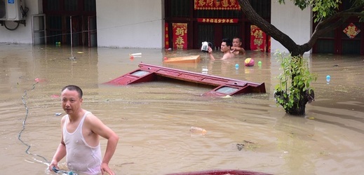 Záplavy v Číně (ilustrační foto). 