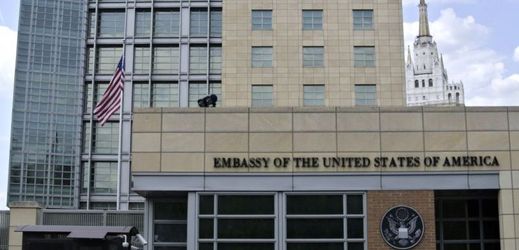 Americká ambasáda v Moskvě.
