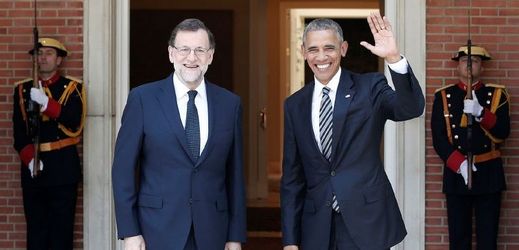 Španělský král Felipe VI. (vlevo) a americký prezident Barack Obama.