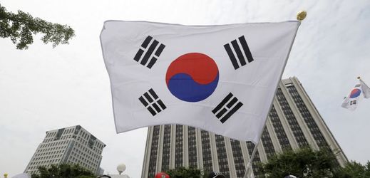 Korejská vlajka. 