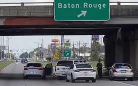 Momentka z ulice města Baton Rouge.