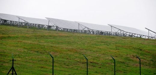 Solární elektrárna u Moldavy.