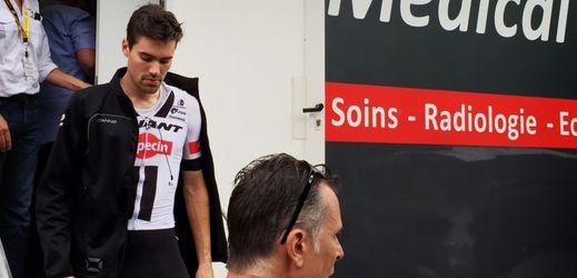 Holandský cyklista Tom Dumoulin po konci 19. etapy Tour de France