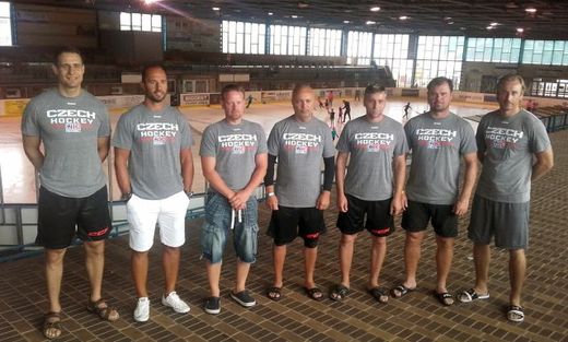 Realizační tým pro Svetový pohár (zleva): Jiří Fischer, Martin Ručinský, Petr Jaroš, Jiří Kalous, Josef Jandač, Jaroslav Špaček, Václav Prospal.