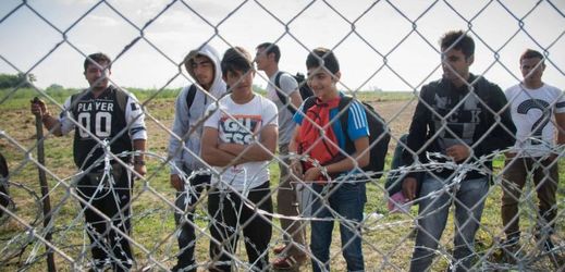 Uprchlíci na hraničním přechodu Maďarska (ilustrační foto).