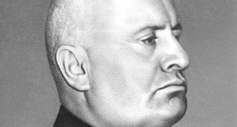 Fašistický vůdce Benito Mussolini.