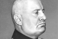 Fašistický vůdce Benito Mussolini.