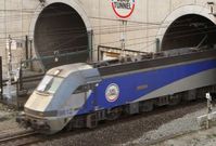 Vlak v Eurotunelu (ilustrační foto).