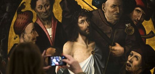 Hieronymus Bosch: Kristus korunován trním.