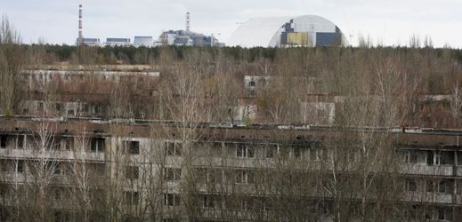 Opuštěné budovy v blízkosti Černobylu.