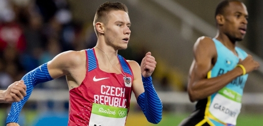 Český sprinter na 400 metrů Pavel Maslák.