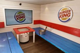 Burger King sauna v Helsinkách.