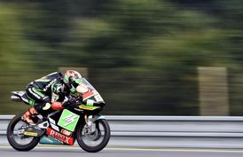 Český závodník ve třídě Moto3 Jakub Kornfeil.