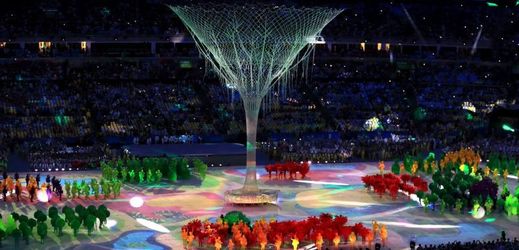 Slavnostní zakončení olympiády v Rio de Janeiru.