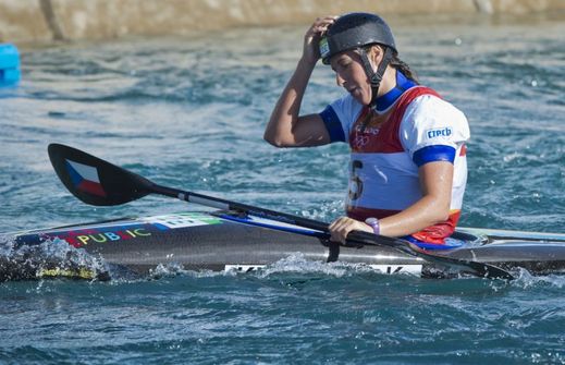 Zklamaná Kateřina Kudějová po nepodařeném závodě na olympiádě v Riu.