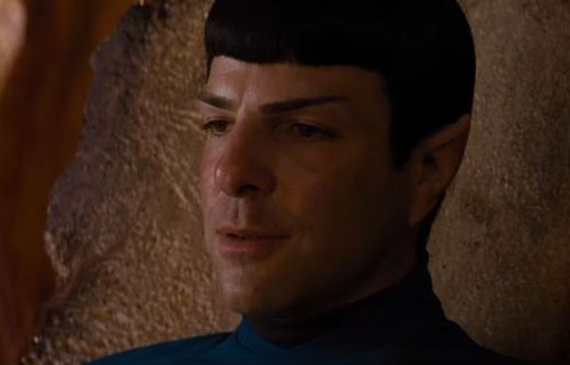 Zachary Quinto jako pan Spock.