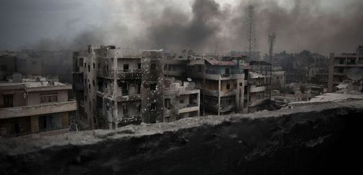 Momentka z válkou zmítané Sýrie.