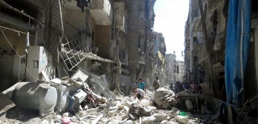Bombardované syrské Aleppo (ilustrační foto).