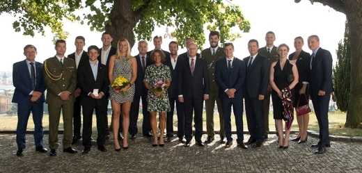 Olympijští medailisté z Ria byli přivítání politiky v Kramářově vile.