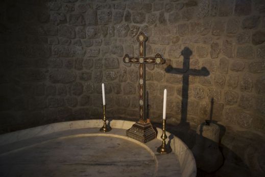 Katolické artefakty z kostela v Sýrii.