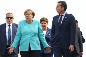 Německá kancléřka Angela Merkelová na summitu v Bratislavě.