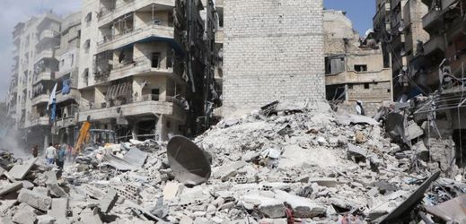 Budovy zničené bombardováním (ilustrační foto).