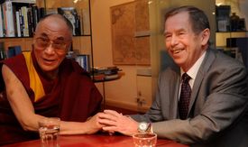 Dalajlama a již zesnulý Václav Havel.