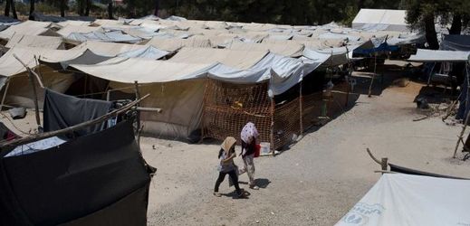 Uprchlický tábor na ostrově Lesbos.
