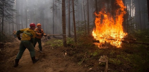 Požár v Rusku (ilustrační foto).
