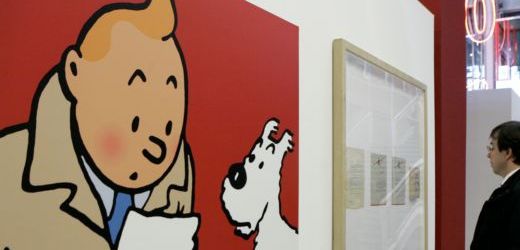 Komiksový hrdina Tintin.
