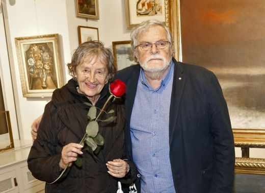 Jan Kačer s manželkou Ninou Divíškovo.