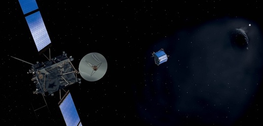 Sonda Rosetta Evropské vesmírné agentury (ESA).