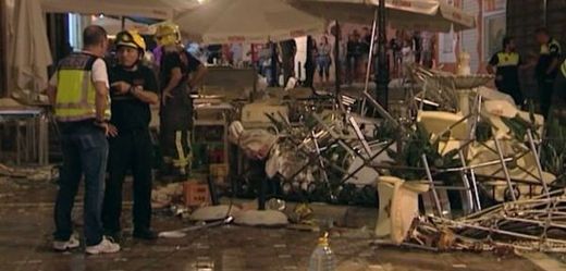 Sobotní výbuch v kavárně v jihošpanělském městě Vélez-Málaga.