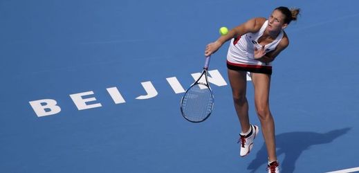 Karolína Plíšková se loučí s turnajem v Pekingu.
