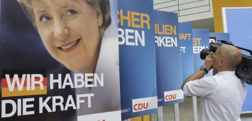 Volební plakáty CDU.