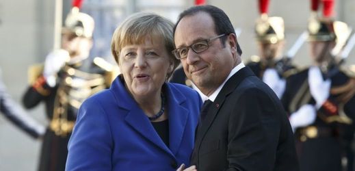 Angela Merkelová a Francois Hollande.