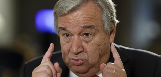 Designovaný generální tajemník Organizace spojených národů António Guterres.