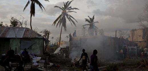 Haiti po ničivém hurikánu Matthew.